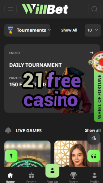 21 Free Casino - Get 21 Free Spins Welcome Bonus-www.bdqngd.com